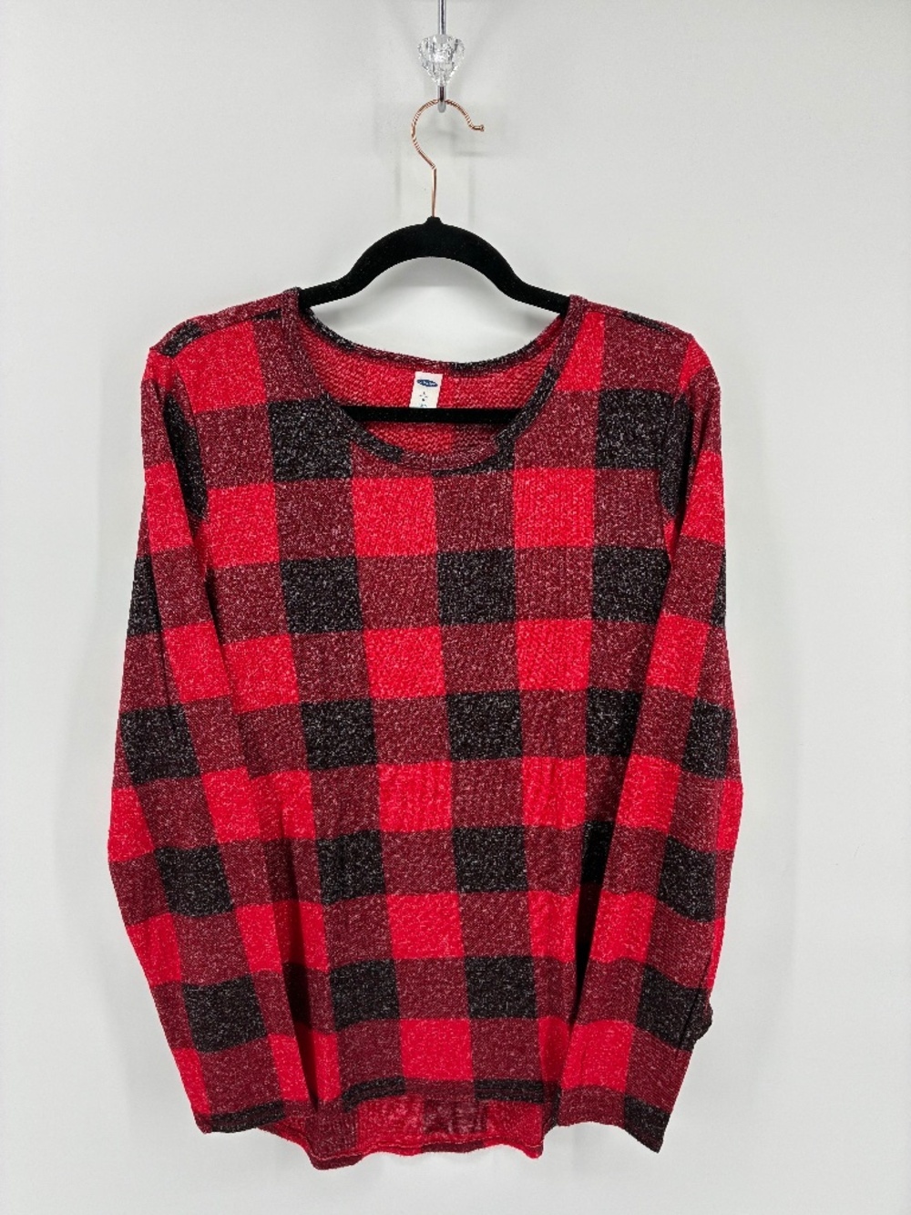 Old Navy Buffalo Plaid Long Sleeve Lounge Top